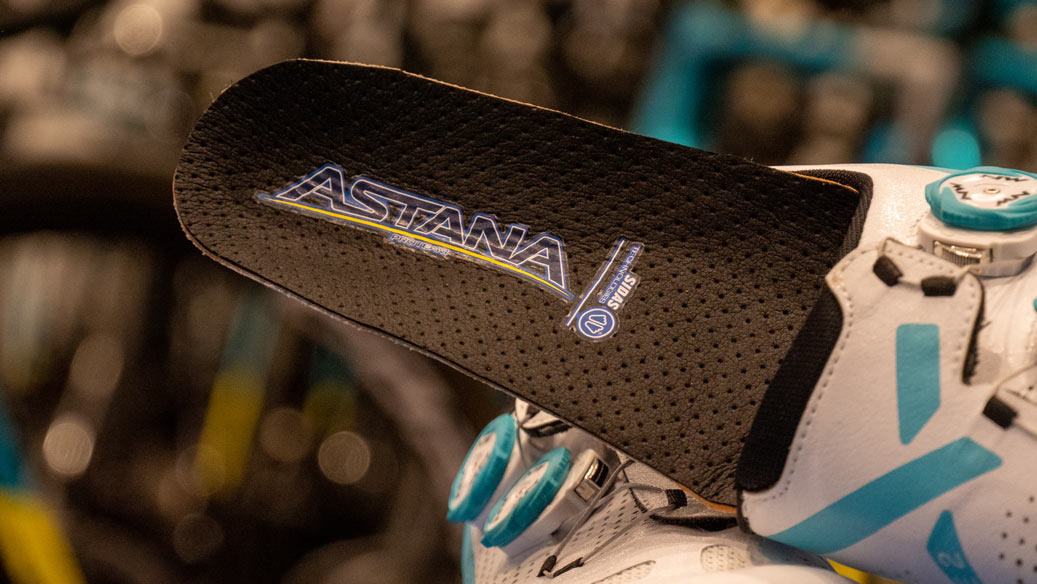 Semelles vélo, team Astana